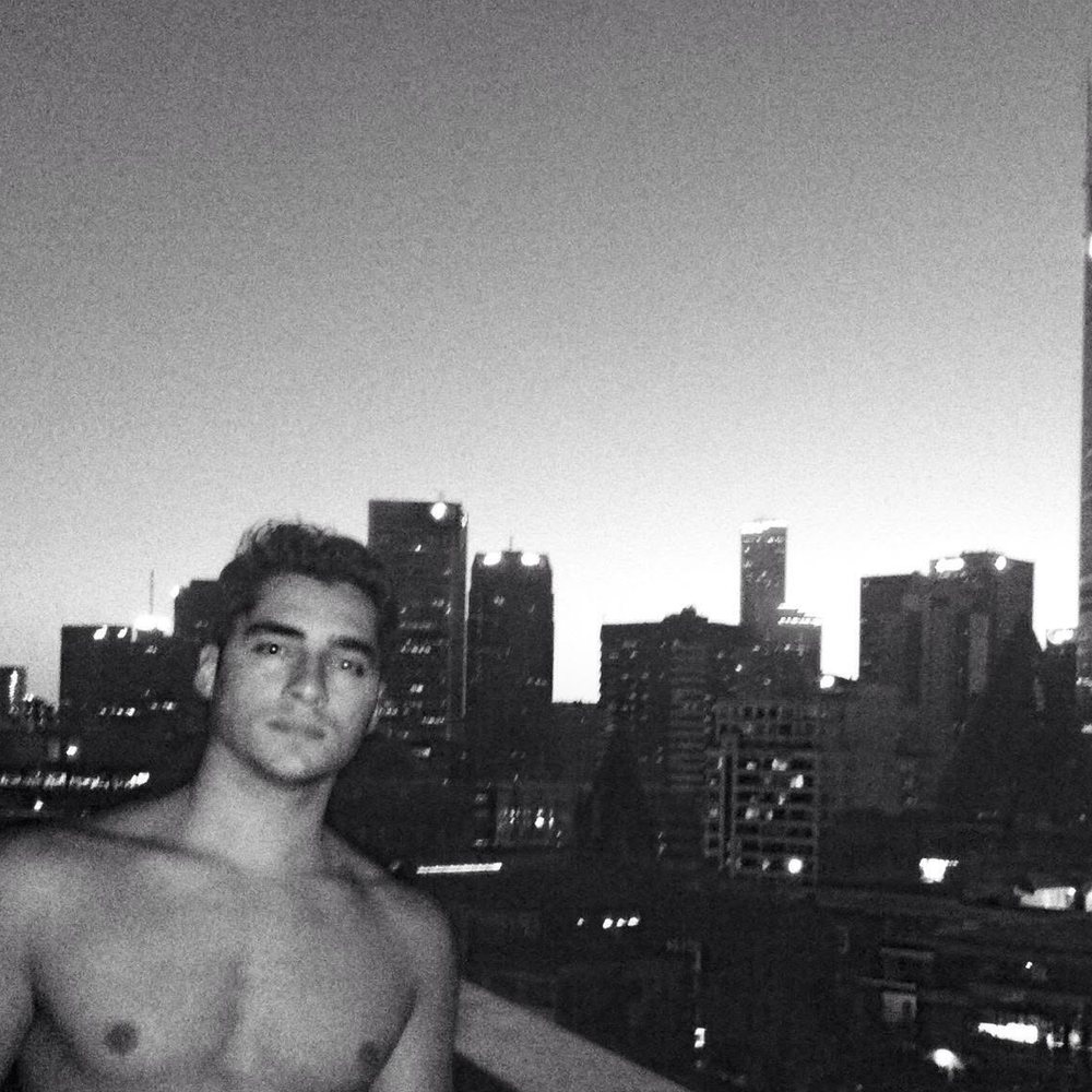 Koray in Australien - Melbourne Skyline